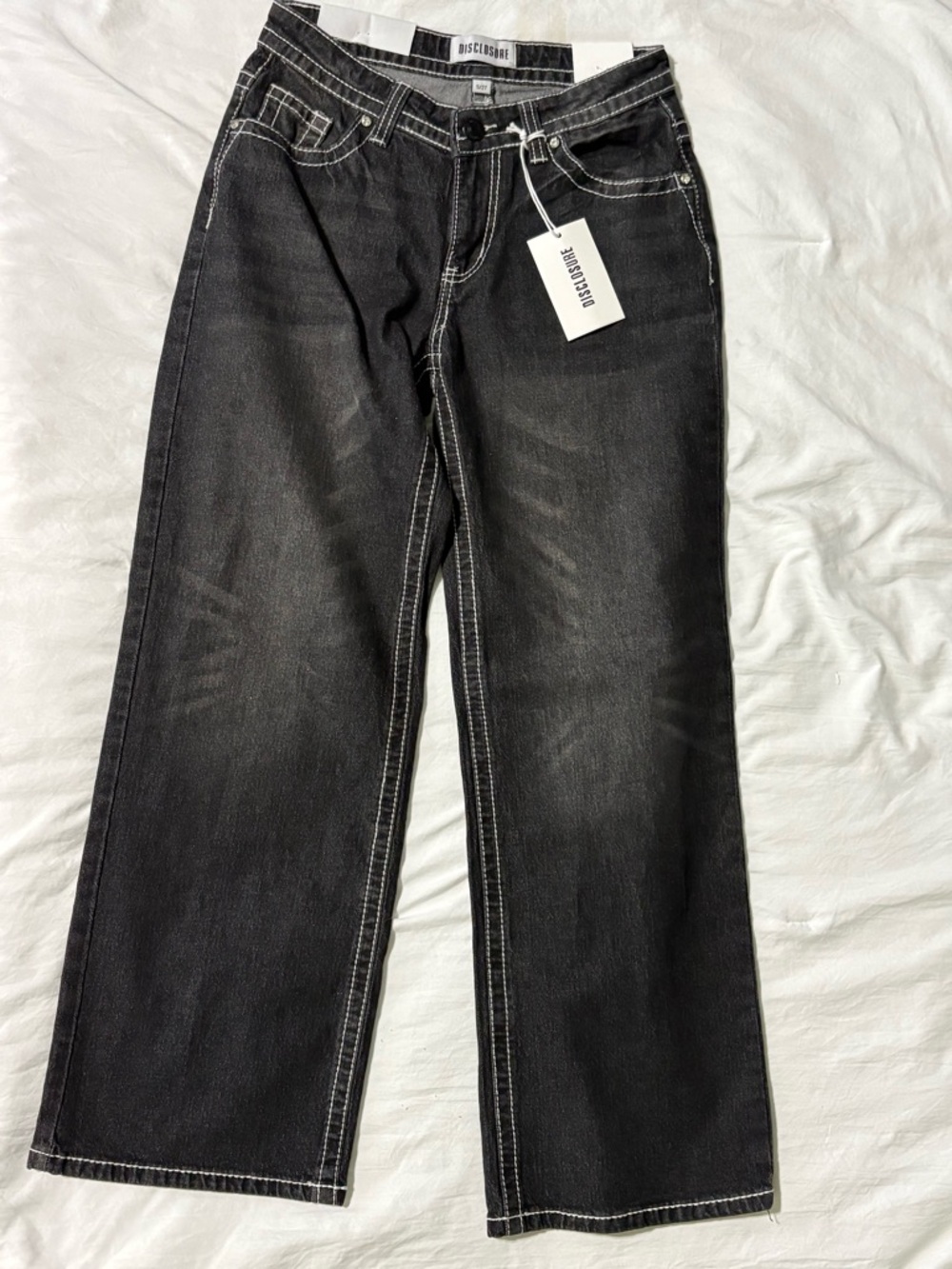 Disciplemen Black Relaxed Straight Jeans